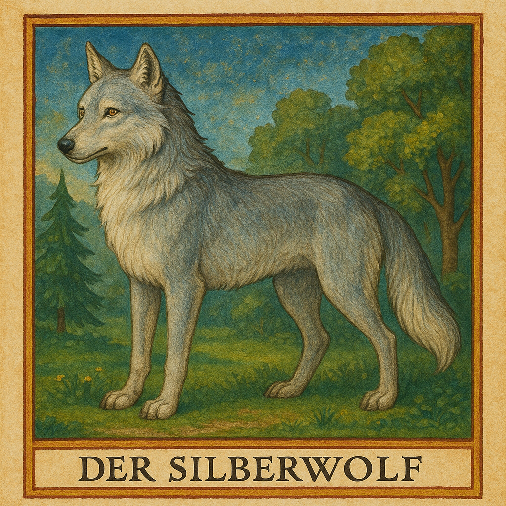 Silberwolf koloriert